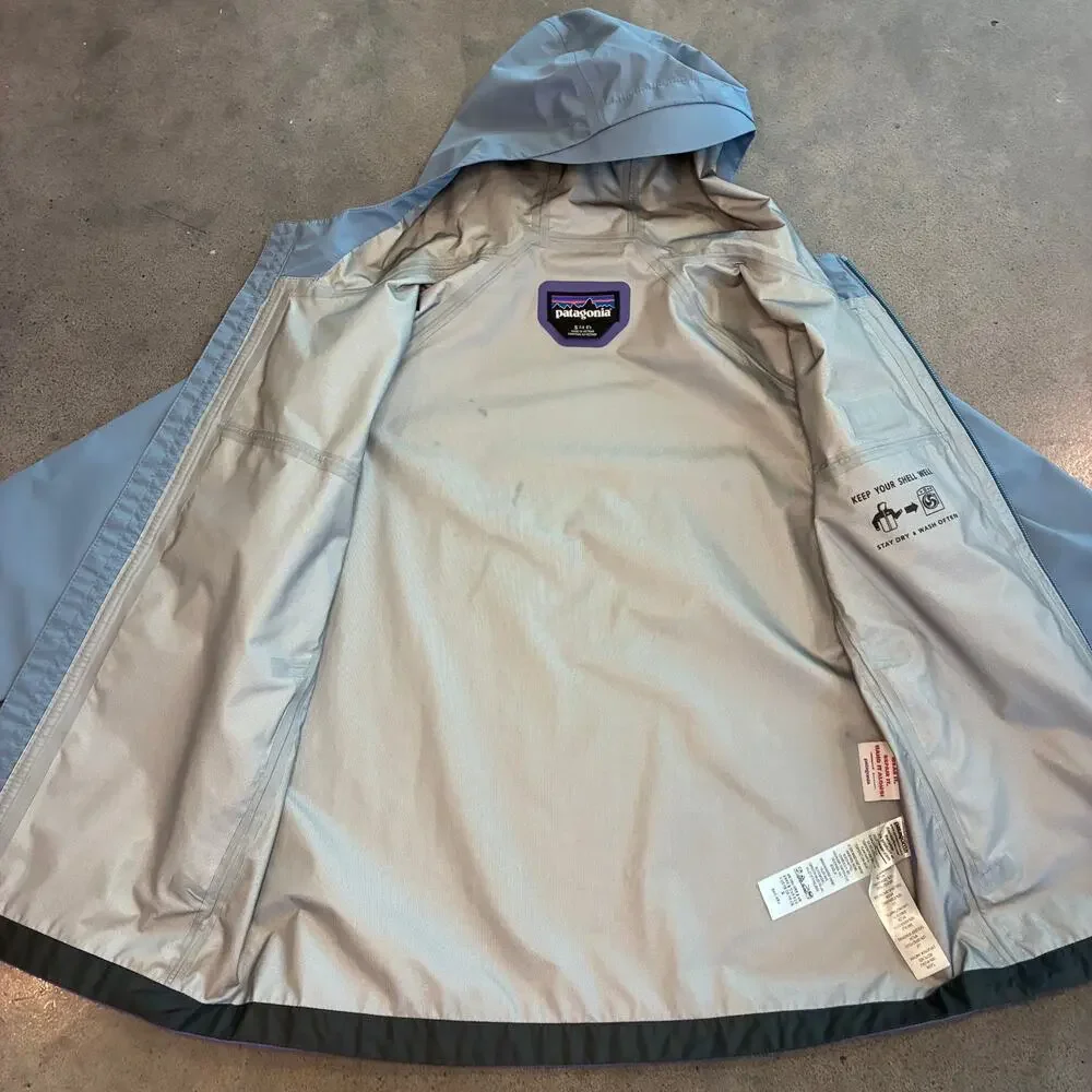 Patagonia Torrentshell purple rain jacket lightweight outerwear girls 7